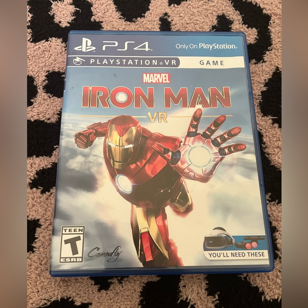 Marvel Iron Man VR PS4 Game - Red and Gold